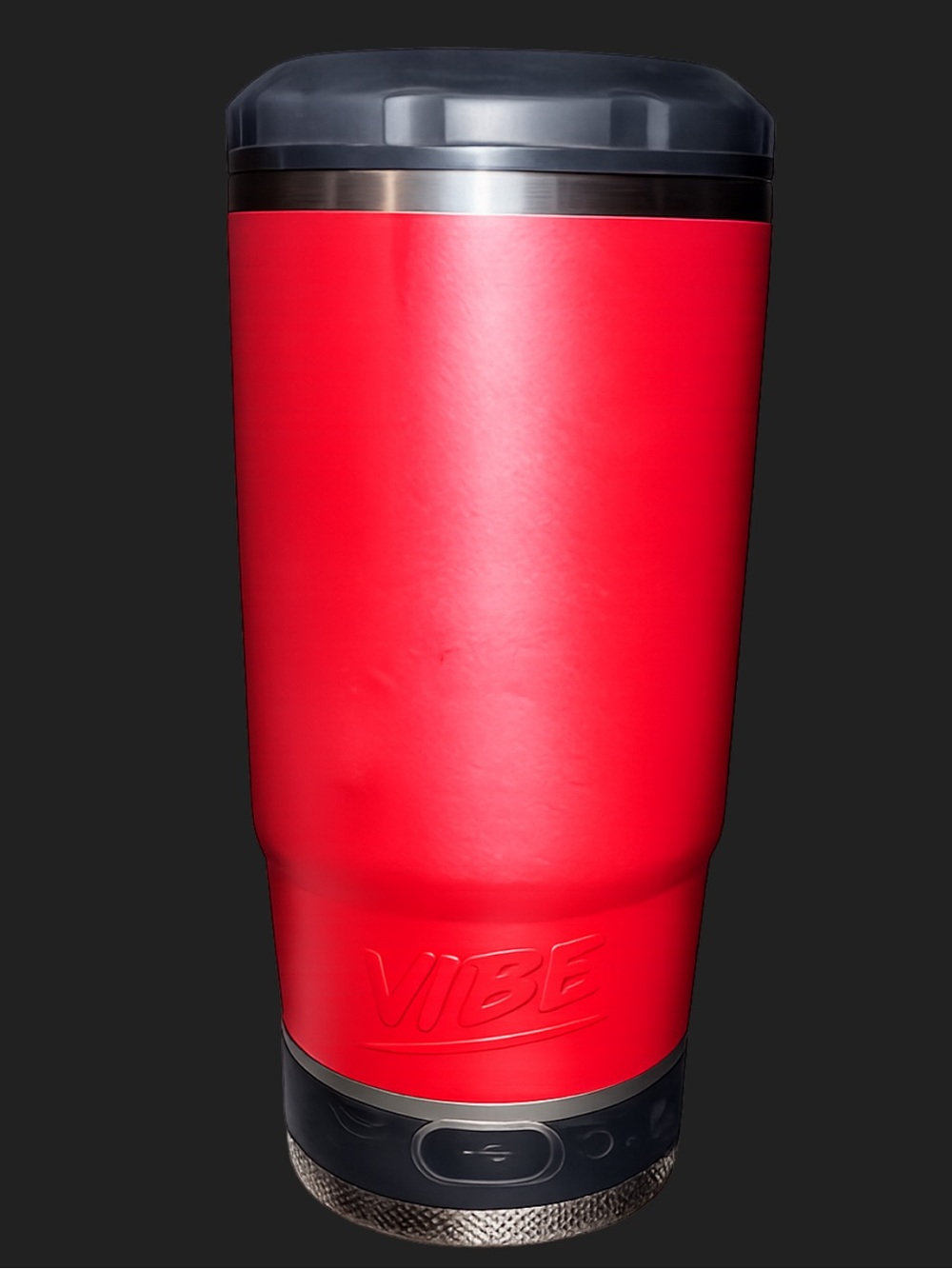 Vibe Tumbler with Bluetooth Speaker, Insulated Stainless Steel Travel Cup